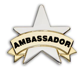 AMBASSADOR Star badge (pack of 5)