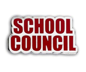 SCHOOL COUNCIL enamel badge (Pack of 5) - Red