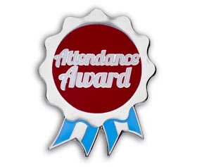 Attendance Award rosette badge (pack of 5)