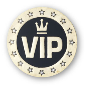 VIP Enamel Badge (pack of 5)