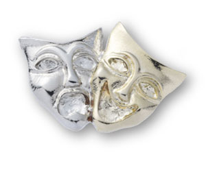 Drama Enamel Badge (pack of 5)