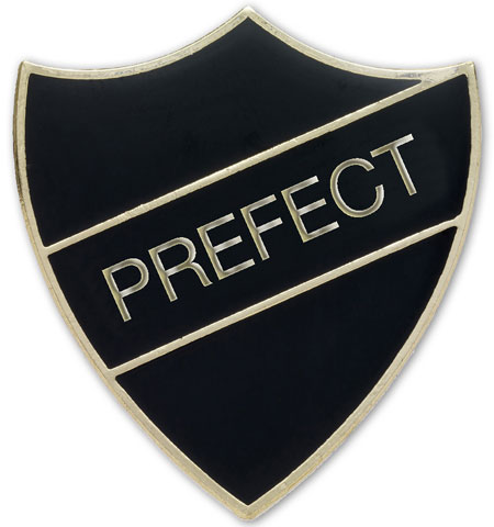 PREFECT shield badge (pack of 5) - Black