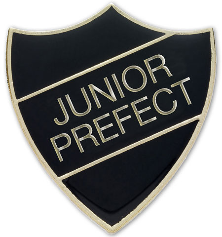 JUNIOR PREFECT black and gold (pack of 5)