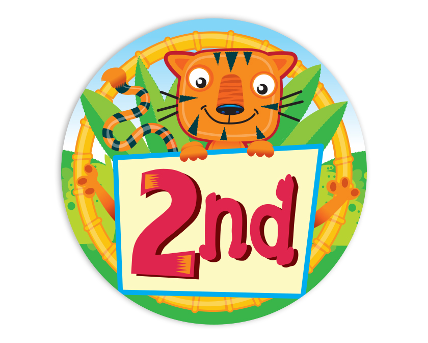 2nd Animal sticker 44mm