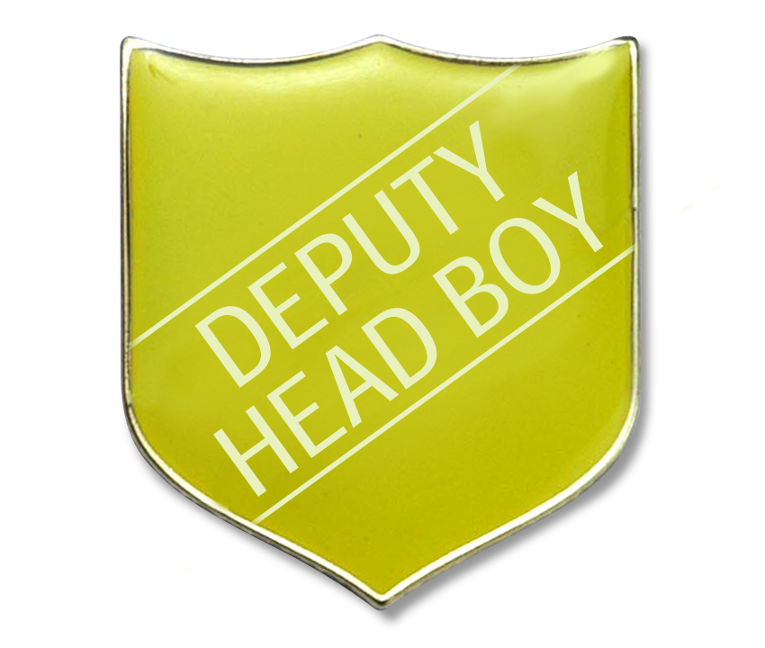 DEPUTY HEAD BOY badge yellow (pack of 5)