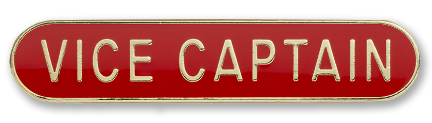 VICE CAPTAIN badge red (pack of 5)