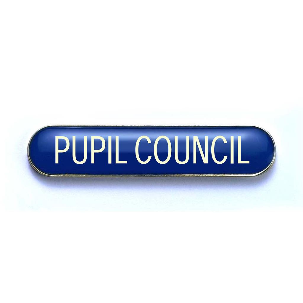 PUPIL COUNCIL badge blue (pack of 5)