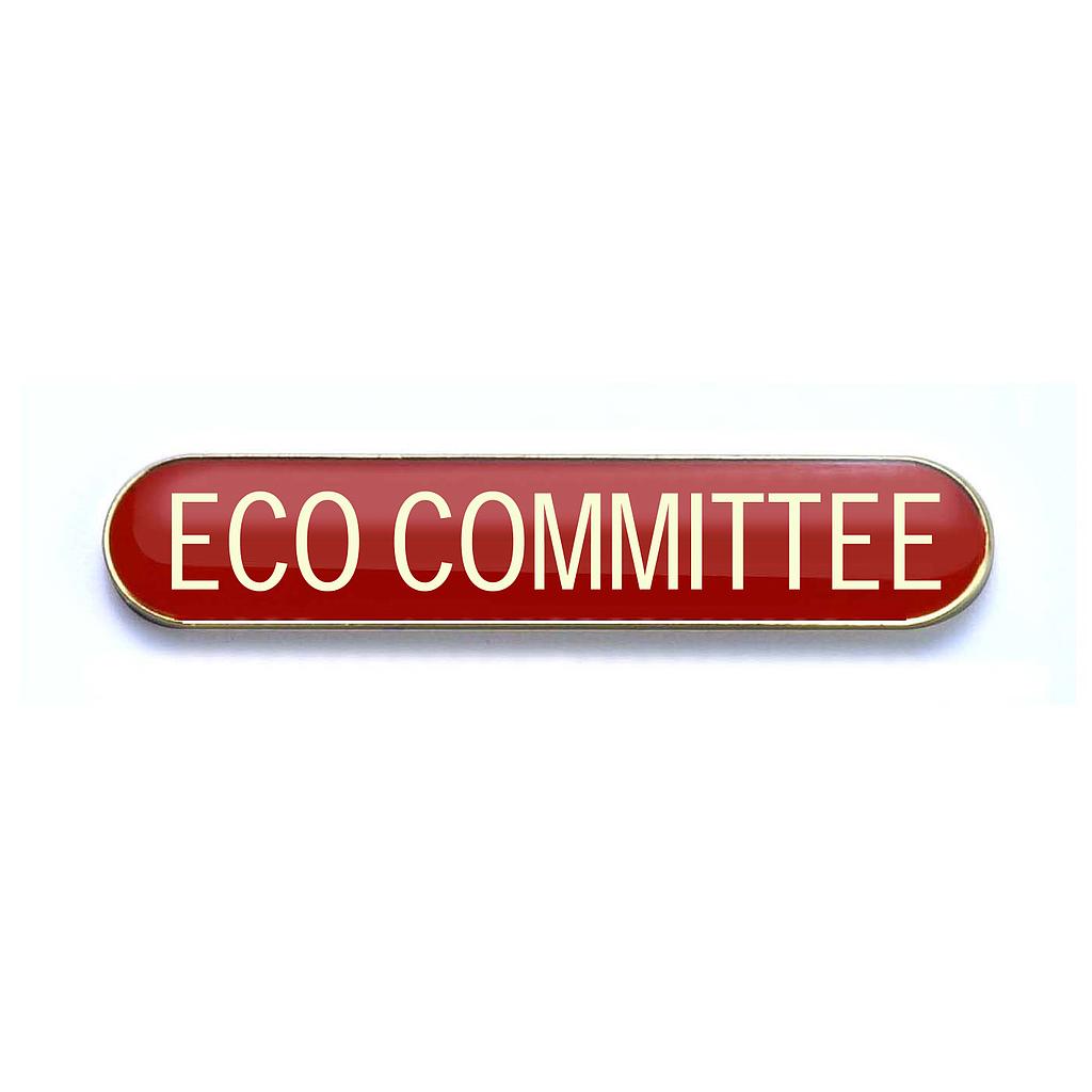ECO COMMITTEE badge red (pack of 5)