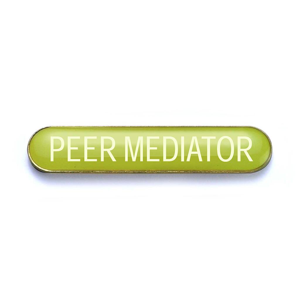 PEER MEDIATOR badge yellow (pack of 5)