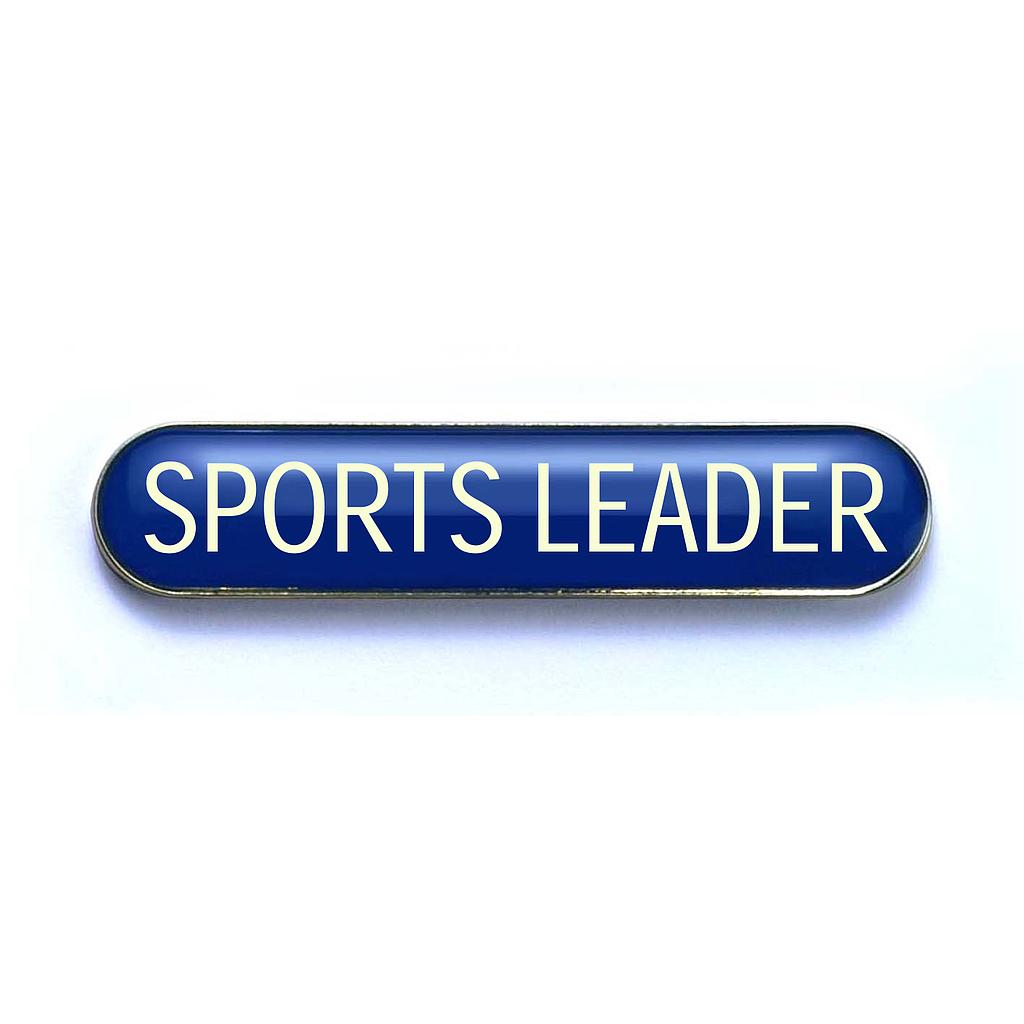 SPORTS LEADER bar badge (pack of 5) - Blue