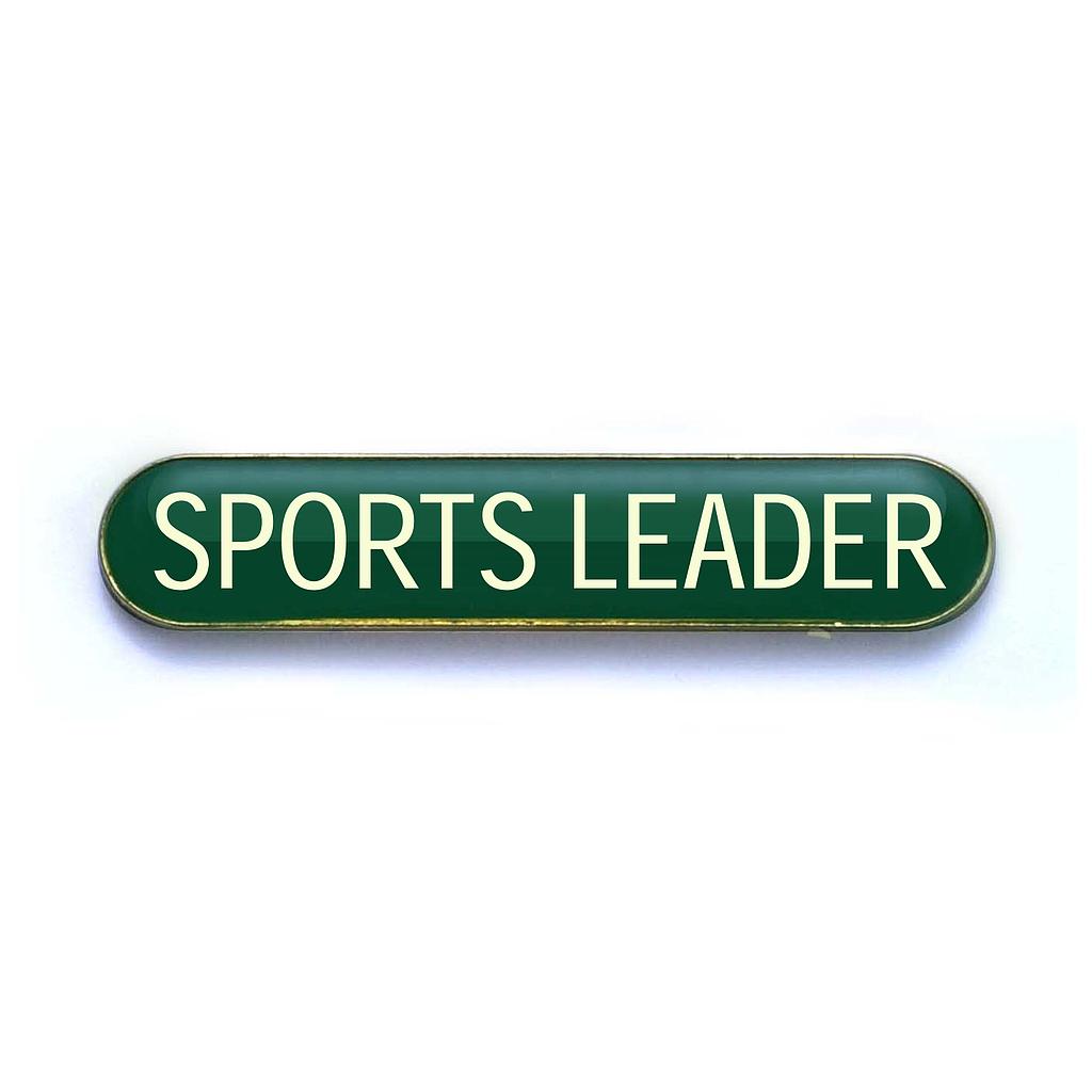 SPORTS LEADER bar badge (pack of 5) - Green