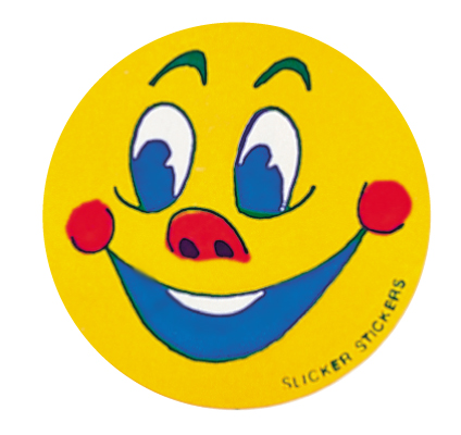 Smiling face sticker