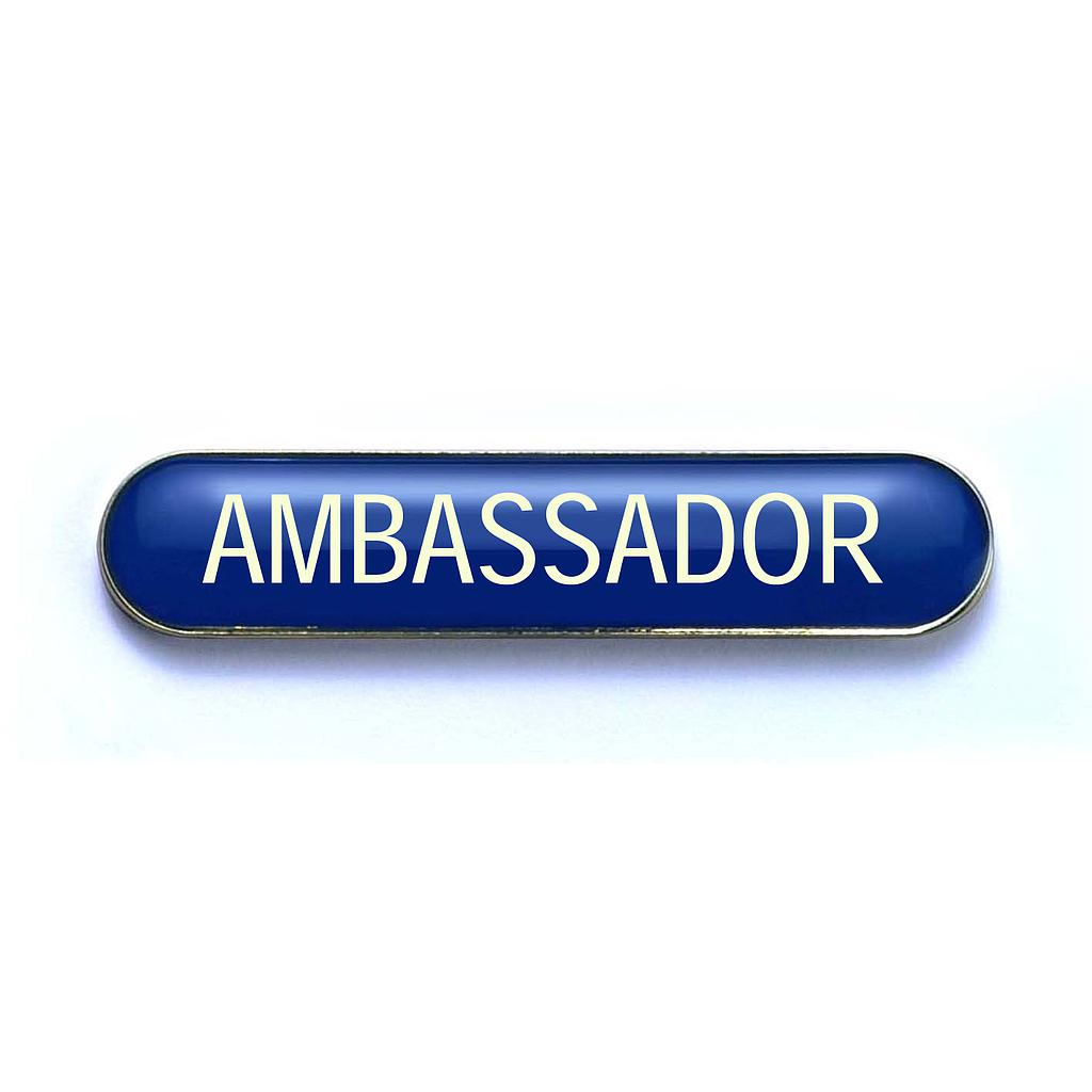 AMBASSADOR bar badge (pack of 5) - Blue