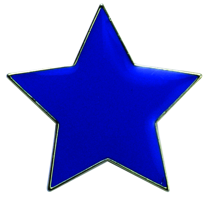 STAR enamel badge (pack of 5) - Blue