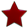 STAR enamel badge (pack of 5) - Red
