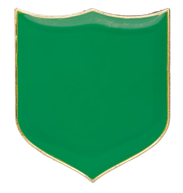 Green Plain badge (pack of 5)