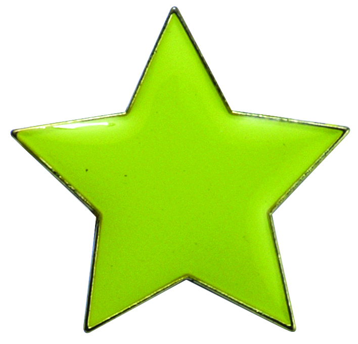 STAR enamel badge (pack of 5) - Yellow