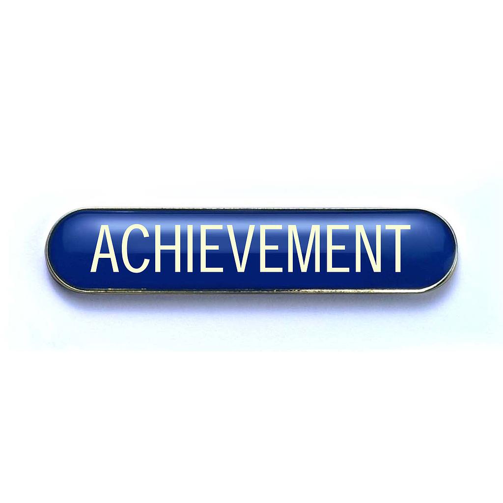 ACHIEVEMENT badge blue (pack of 5)