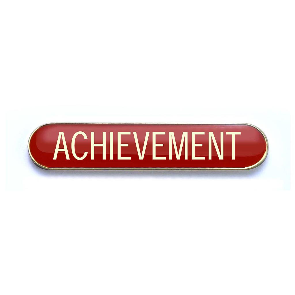 ACHIEVEMENT bar badge (pack of 5) - Red