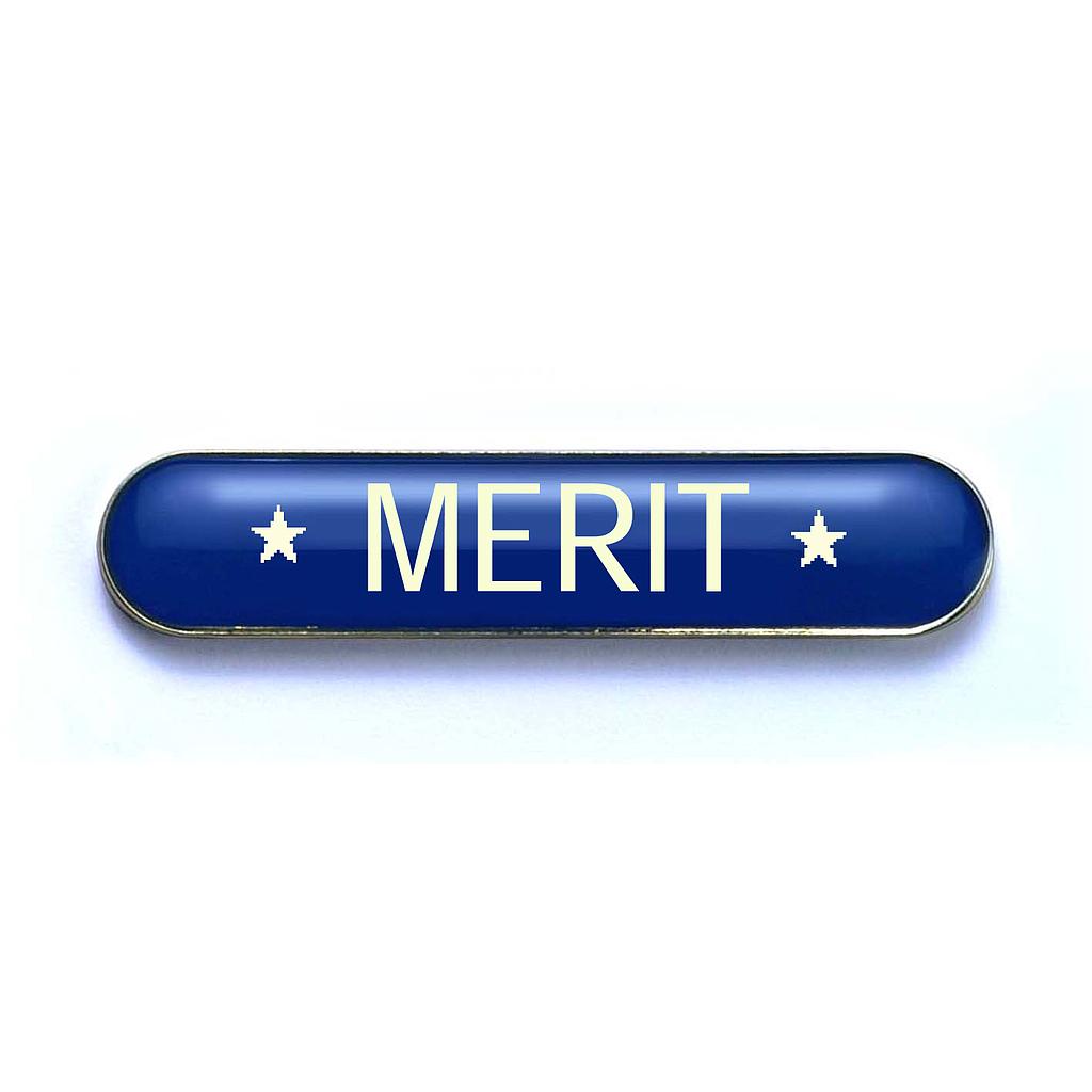 MERIT bar badge (pack of 5) - Blue