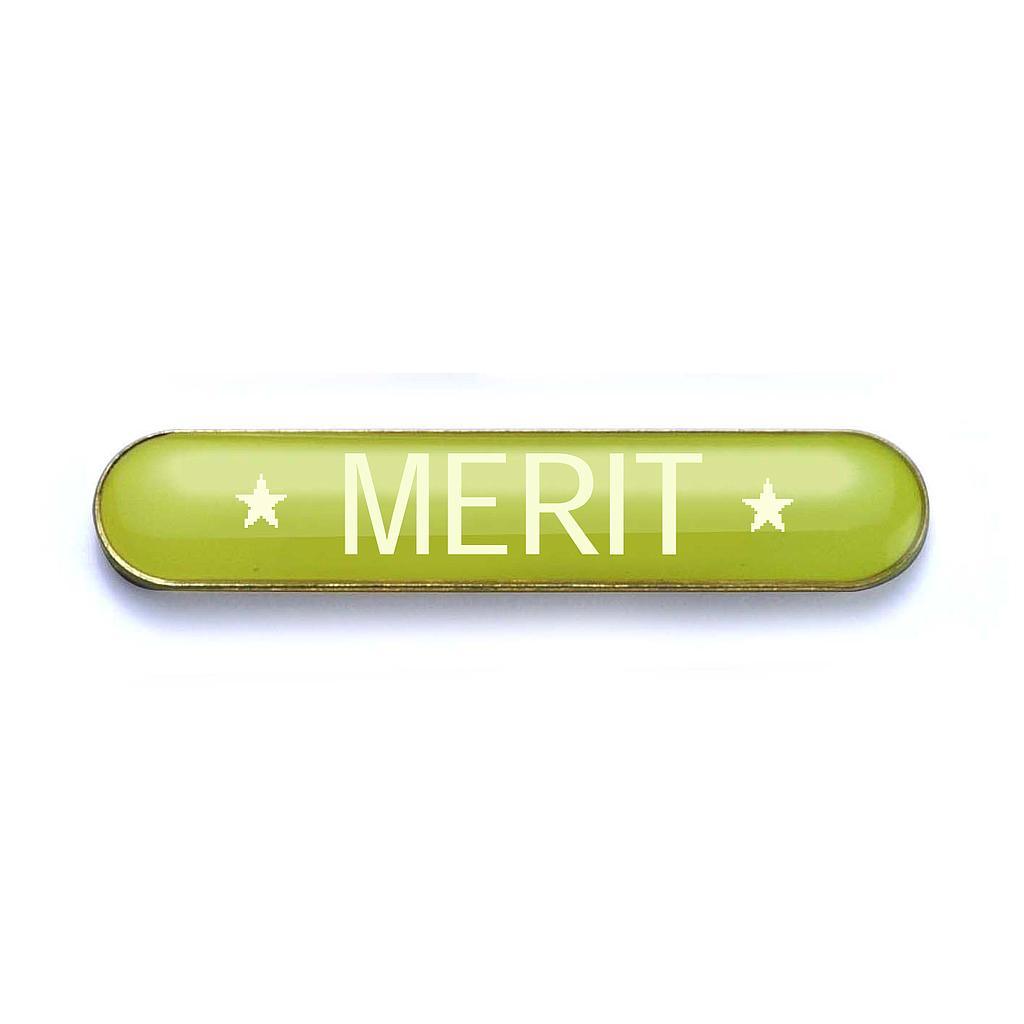 MERIT bar badge yellow (pack of 5)