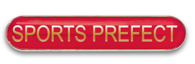SPORTS PREFECT badge red (pack of 5)