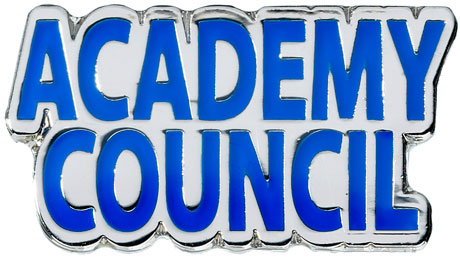 ACADEMY COUNCIL badge blue (pack of 5)