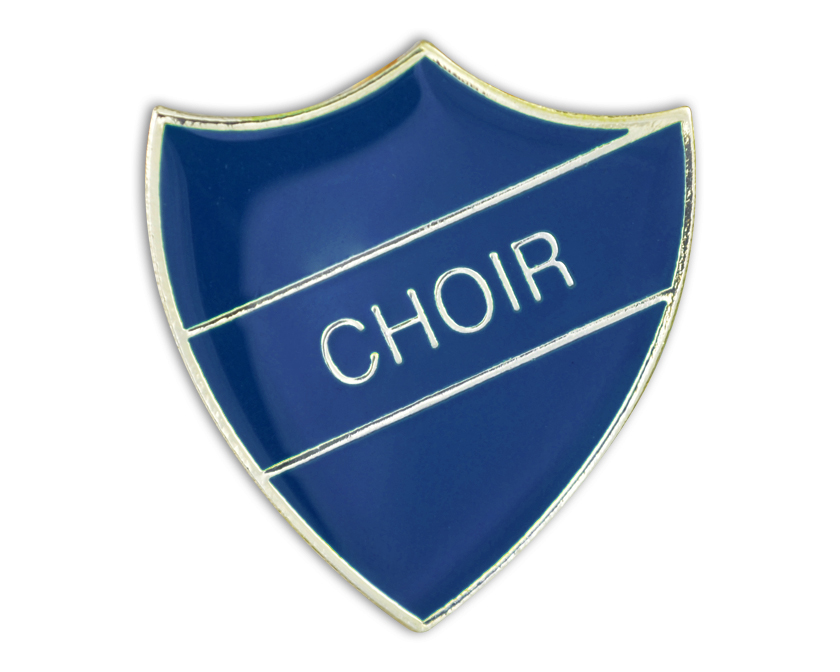 CHOIR blue and gold badge (pack of 5)