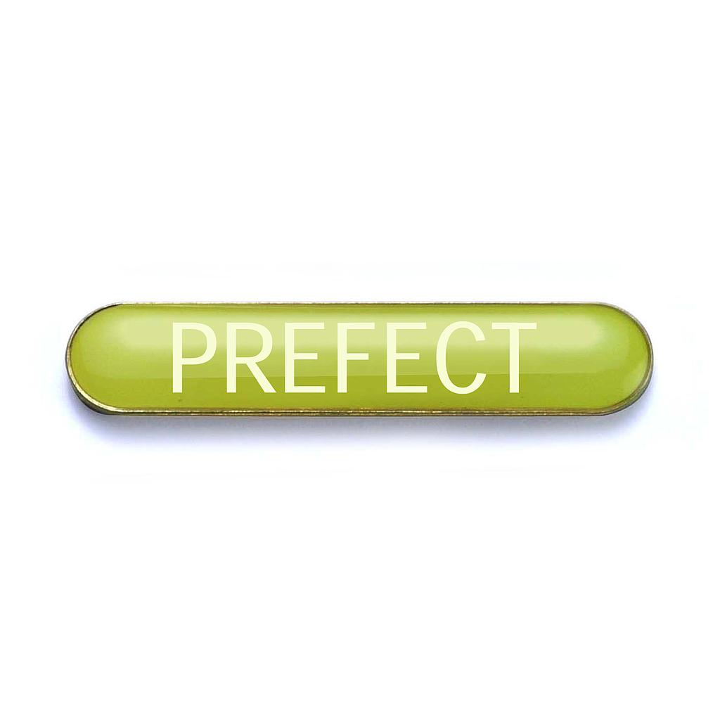 PREFECT bar badge (pack of 5) - Yellow