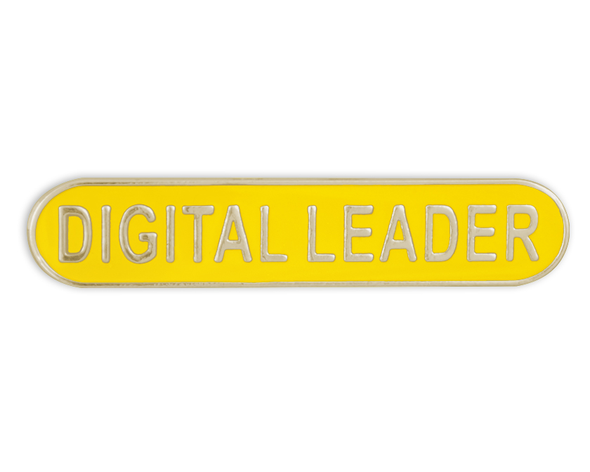 DIGITAL LEADER badge in yellow (pack of 5)