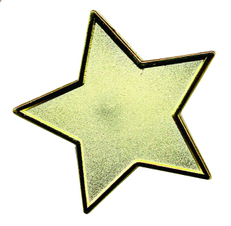 STAR enamel badge (pack of 5) - Gold