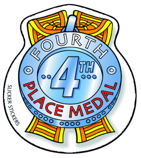 4th place medal sticker