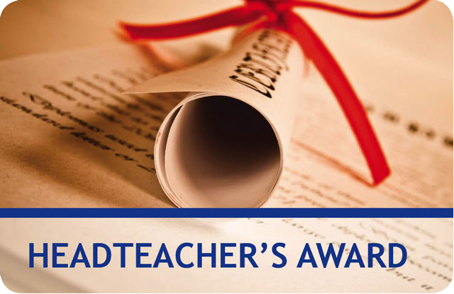 Headteacher's Award Cards