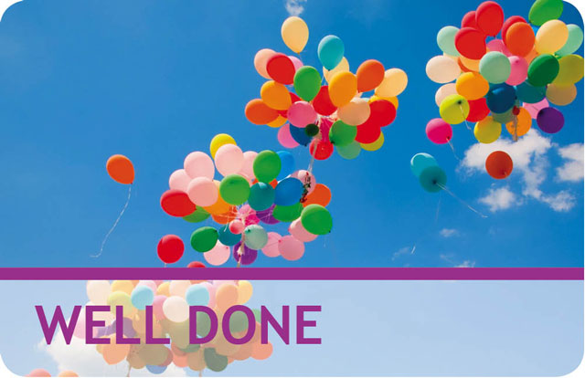 Well Done Award Cards - Award Card Style 3