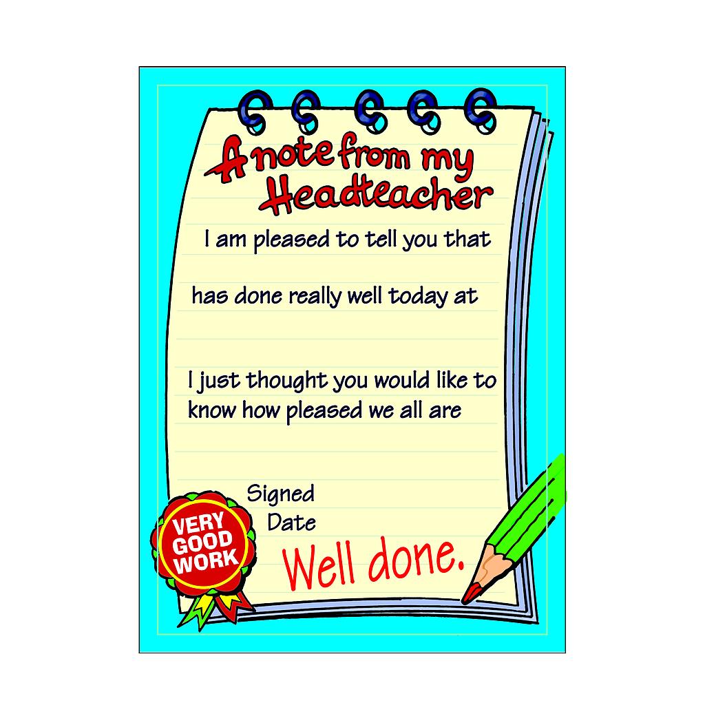 A note from my Headteacher Homepad