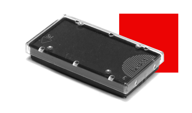 Red inkpad for 47x18mm stamper