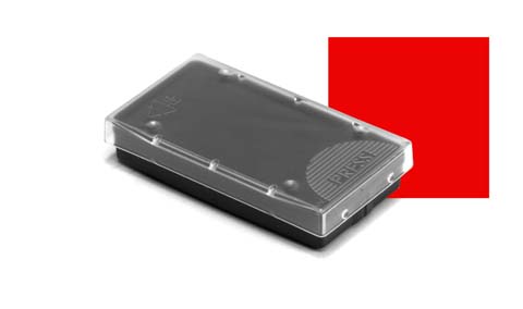 Red inkpad for 38x14mm stamper