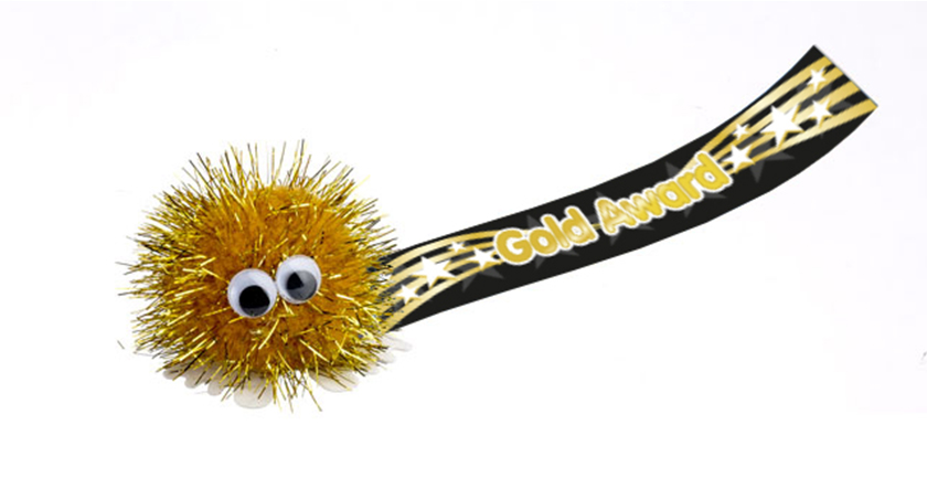 Gold Award sticker bug