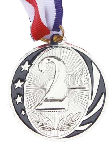 2nd Silver medal with neck ribbon