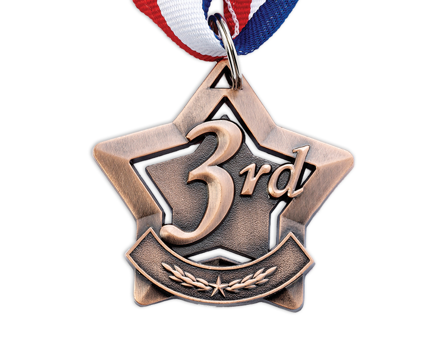 3rd Bronze Star medal with neck ribbon