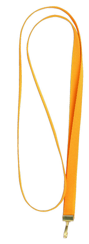Yellow neck ribbon for medals