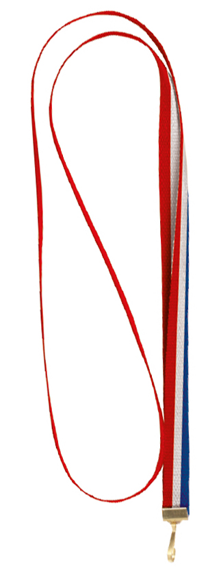 Red/White/Blue neckribbon for medals