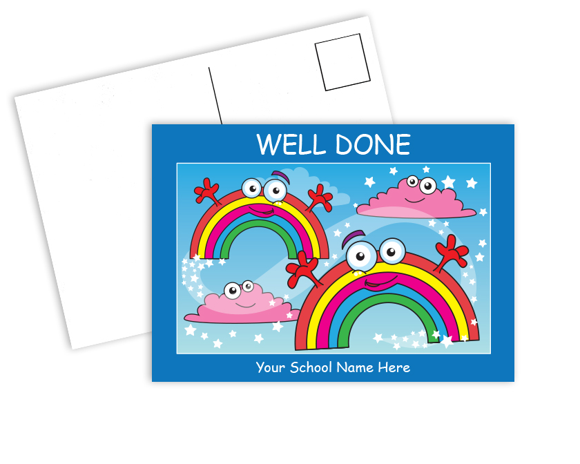 Personalised Postcards - Rainbow Design