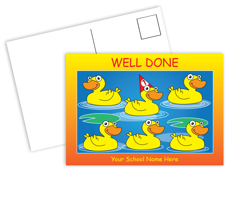 Personalised Postcards - Ducks - PCBack1