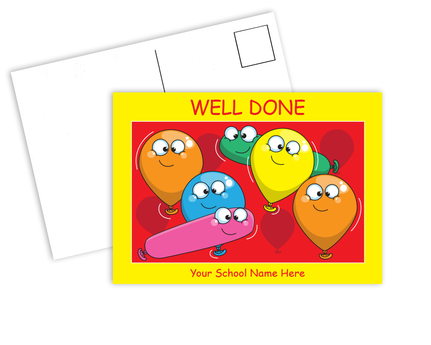 Personalised Postcards - Balloons