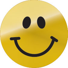 Gold Smileys - 13mm - pack of 1632