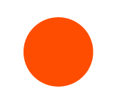 Plain Fluorescent Red Dot 8.5mm