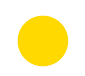 Plain Fluorescent Yellow Dot 8.5mm