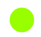 Plain Fluorescent Green Dot 8.5mm