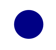 Plain Mid Blue Dot 8.5mm
